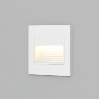 DK3050-WH Светильник встраиваемый в стену, IP 20, LED 3000, 1 Вт, белый, пластик