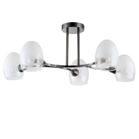 Люстра На Штанге Kendall Moderni, 5xE14, Черный (Lumion, 6513/5c)